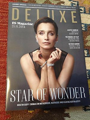 KRISTIN SCOTT THOMAS PHOTO interview UK DELUXE 2014 OLIVIER GIROUD Roger Federer
