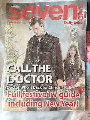 Seven Days Magazine December 2013 - Matt Smith Jenna Louise Coleman Doctor Who