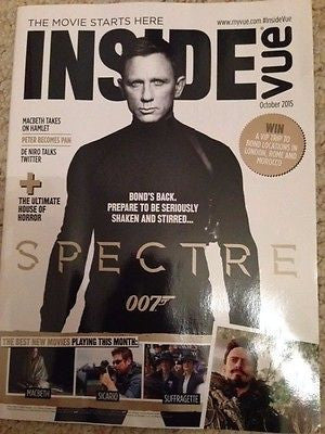 Daniel Craig JAMES BOND SPECTRE UK PHOTO COVER SPECIAL MAGAZINE OCTOBER 2015