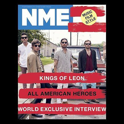 KINGS OF LEON Photo Cover Exclusive interview UK NME MAGAZINE SEPTEMBER 2016
