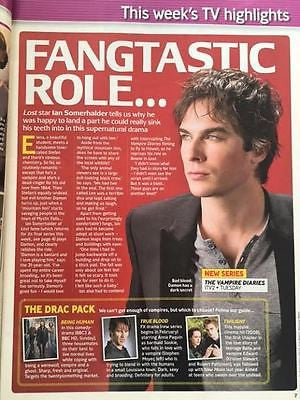 UK Total TV Guide Magazine 30 January 2010 Ian Somerhalder Vampires Diaries
