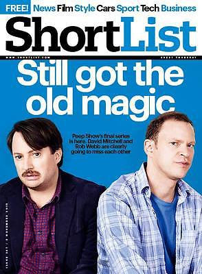 SHORTLIST MAGAZINE NOV 2015 PEEP SHOW MITCHELL & WEBB DAVE GAHAN JAMES SPADER