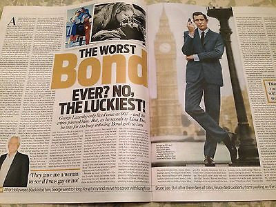 James Bond GEORGE LAZENBY PHOTO INTERVIEW UK MAGAZINE NOVEMBER 2015 BEN WHISHAW