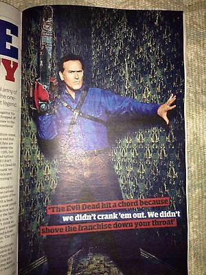Evil Dead BRUCE CAMPBELL PHOTO INTERVIEW December 2015 STAR WARS COVER MAGAZINE
