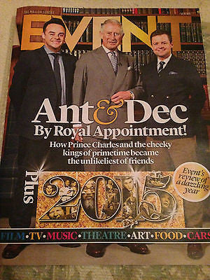 EVENT Magazine 1/2016 ANT & DEC Prince Charles FERN BRITTON Kurt Russell