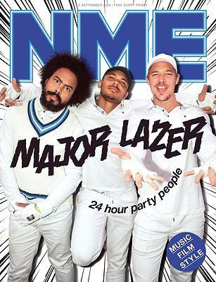 MAJOR LAZER Photo Cover Interview UK NME MAGAZINE SEPTEMBER 2016 BRITNEY SPEARS