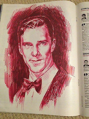 BENEDICT CUMBERBATCH STUNNING PORTRAIT - CARA DELEVINGE LILY ALLEN NEW MAGAZINE