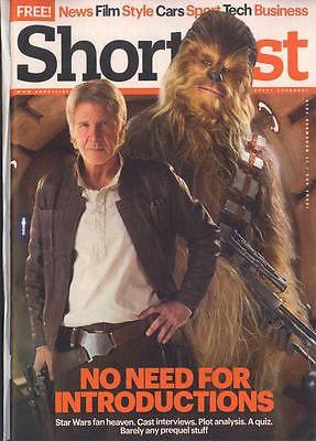 UK Shortlist Magazine December 2015 Harrison Ford Han Solo Star Wars Adam Driver