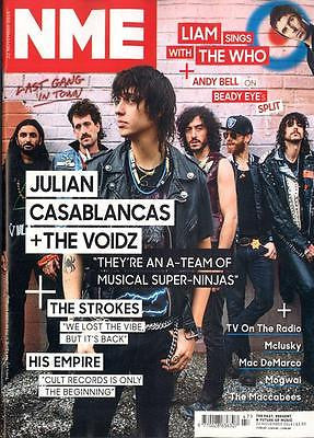 NME MAGAZINE NOVEMBER 2014 JULIAN CASABLANCAS THE VOIDZ LIAM GALLAGHER THE WHO