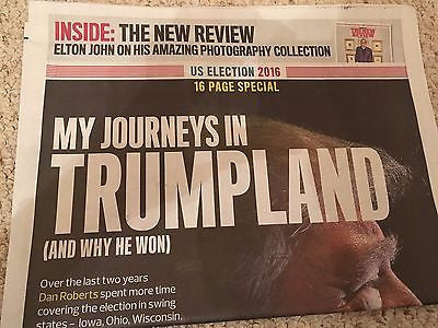 DONALD TRUMP - MY JOURNEY IN TRUMPLAND - UK OBSERVER 16 PAGE SPECIAL - NOV 2016