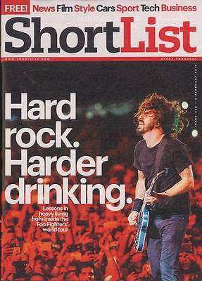 SHORTLIST MAGAZINE FEB 2015 DAVE GROHL THE FOO FIGHTERS TOUR MARILYN MANSON