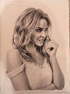 KYLIE MINOGUE - PHOTO COVER Interview Sunday Times UK magazine December 2016