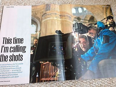 RUSSELL CROWE PHOTO INTERVIEW SUNDAY TIMES MAGAZINE MARCH 22 2015 BRAND NEW