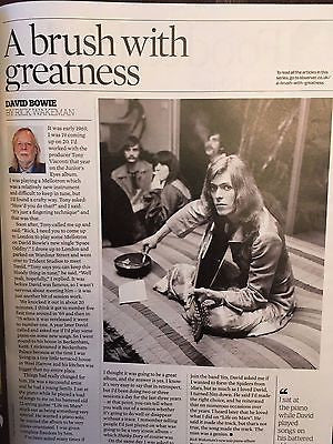 Observer Magazine 8 Jan 2017 Burt Reynolds David Bowie Rick Wakeman