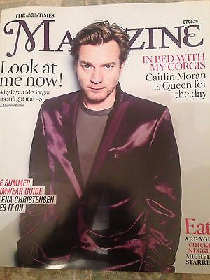 UK TIMES Magazine May 2016 Ewan McGregor Photo Cover interview