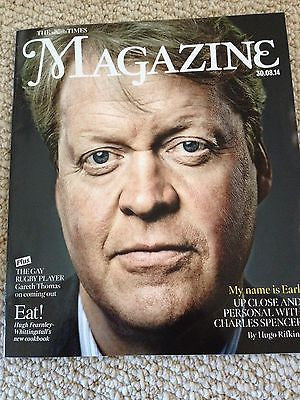 (UK) TIMES MAGAZINE AUGUST 2014 CHARLES SPENCER interview PRINCESS DIANA