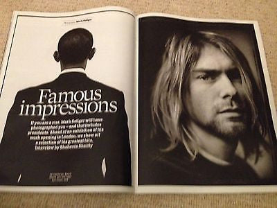 UK Observer Mag Jan 2014 Kurt Cobain Barack Obama John Malkovich Keith Richards