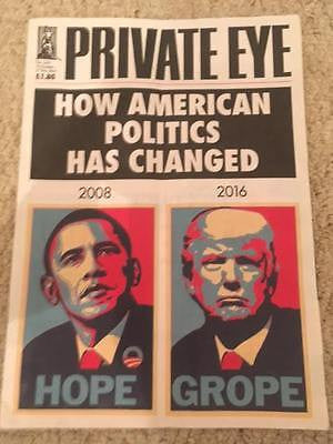 DONALD TRUMP - American Politics' PRIVATE EYE MAGAZINE 14 Oct 2016