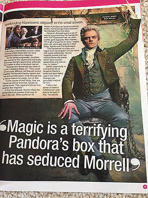 WE LOVE TV MAGAZINE - JONATHAN STRANGE & MR NORRELL BERTIE CARVEL MARC WARREN