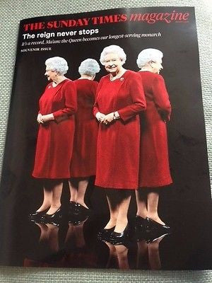SUNDAY TIMES UK MAGAZINE QUEEN ELIZABETH II SOUVENIR ISSUE - 2 AUGUST 2015 NEW
