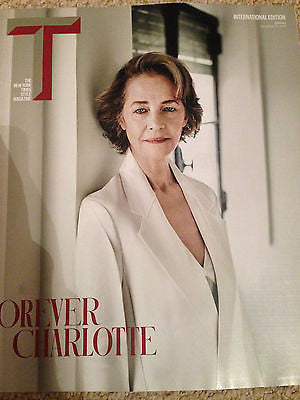 CHARLOTTE RAMPLING PHOTO COVER INTERVIEW NY TIMES Magazine December 2015