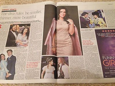 (UK) TIMES REVIEW MARCH 26 2016 ANGELA GHEORGHIU PHOTO COVER INTERVIEW