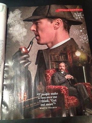 Sherlock BENEDICT CUMBERBATCH PHOTO SPECIAL RADIO TIMES MAGAZINE CHRISTMAS 2015