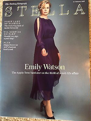 UK Stella Magazine January 15 2017 Emily Watson Jackie Kennedy