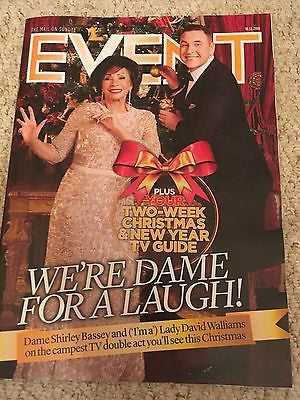 SHIRLEY BASSEY - DAVID WALLIAMS PHOTO INTERVIEW UK EVENT MAGAZINE DECEMBER 2016