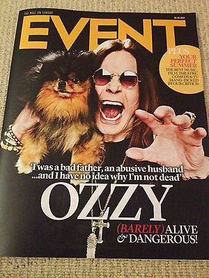 OZZY OSBOURNE Nathaniel Parker Rob Lowe Kevin Spacey EVENT Magazine June 2014