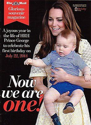 KATE MIDDLETON prince george Royal Baby Daily Mail PHOTO Supplement 1ST BIRTHDAY