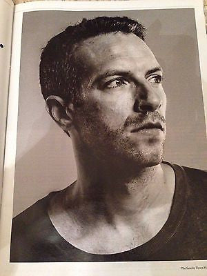 Chris Martin COLDPLAY Photo interview UK SUNDAY TIMES MAGAZINE MARCH 2016