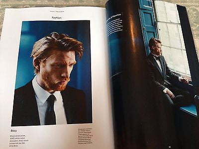NEW UK !! DOMHNALL GLEESON inter/w THE FORCE AWAKENS HUNK UK ESQUIRE ISSUE ***