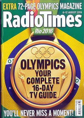 RIO OLYMPICS 2016 - Complete 16 Day Guide Radio Times UK magazine 6 August 2016