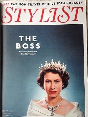 UK STYLIST MAGAZINE 2015 QUEEN ELIZABETH II HELENA CHRISTENSEN ANNE-MARIE DUFF