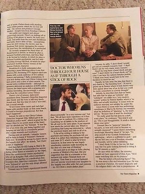 UK Times Magazine February 2017 David Tennant Sacha Baron Cohen