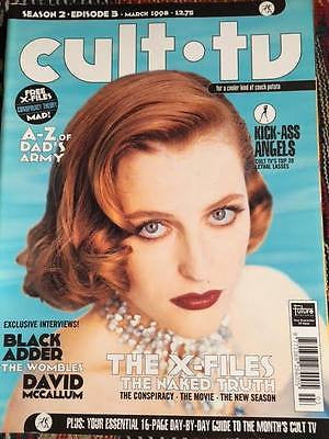 UK Cult TV Magazine March 1998 Gillian Anderson Cover - David McCallum