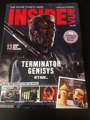 VUE MAGAZINE JUNE 2015 TERMINATOR GENISYS ARNOLD SCHWARZENEGGER EVE BEST