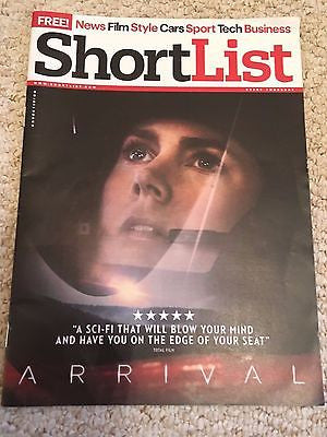 Arrival - Jeremy Renner & Amy Adams UK Shortlist Magazine November 2016