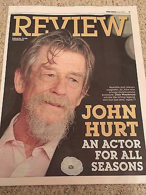 Sunday Express Review January 2017 John Hurt - An Actor For all Seasons