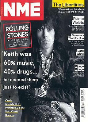 NME MAGAZINE APRIL 25 2015 KEITH RICHARDS THE ROLLING STONES STICKY FINGERS