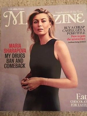 Times Magazine April 2017 Maria Sharapova Photo Interview