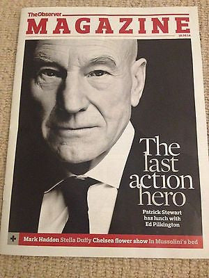 X-Men PATRICK STEWART Photo Cover interview OBSERVER MAGAZINE MAY 2014