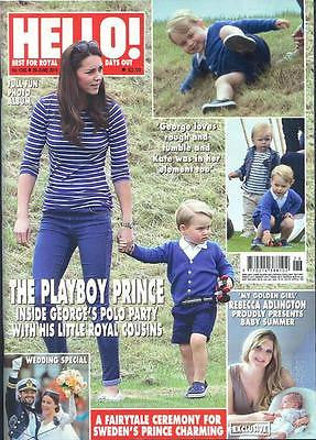(UK) HELLO Magazine 6/29/15 ROYAL BABY PRINCE GEORGE KATE MIDDLETON POLO PHOTOS