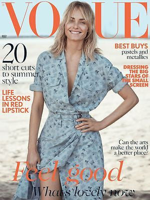 Vogue UK Magazine May 2017 AMBER VALLETTA Photo Cover Interview