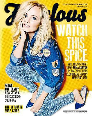FABULOUS Magazine February 2016 Spice Girls EMMA BUNTON PHOTO COVER INTERVIEW