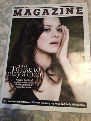 TWO DAYS ONE NIGHT MARION COTILLARD PHOTO COVER OBSERVER MAGAZINE AUGUST 2014