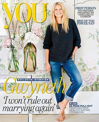 UK YOU MAGAZINE APRIL 2016 GWYNETH PALTROW PHOTO COVER INTERVIEW