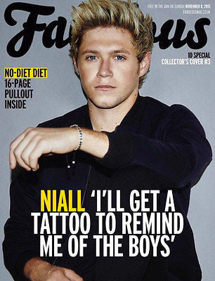 ONE DIRECTION (1D) WORLD EXCLUSIVE UK ONLY FABULOUS MAGAZINE 2015 - NIALL HORAN