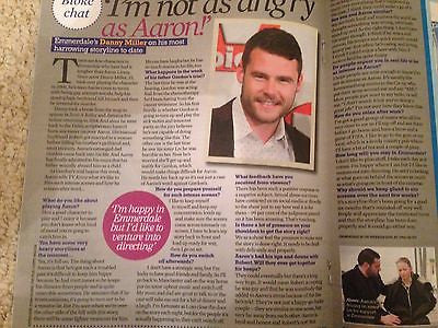 Emmerdale DANNY MILLER PHOTO UK MAGAZINE APRIL 2016
